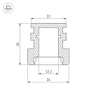Профиль HR-F-2000 (Arlight, Алюминий) Lednikoff