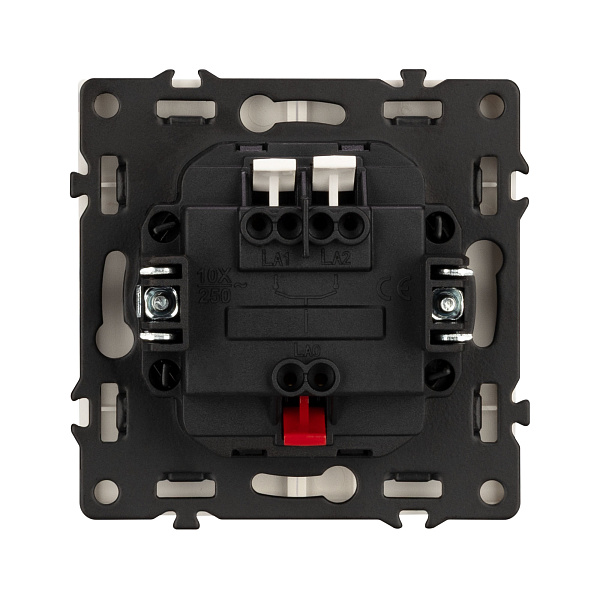 Механизм выключателя двухклавишный непроходной LED SWT-NOBE-MK02-SFPL-L-CA (230V, 10A) (Arlight, Кашемир) Lednikoff