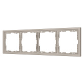 Рамка пластиковая FRM-NOBE-SFPL-4-CA (Arlight, Кашемир)