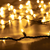 Светодиодная гирлянда ARD-STRING-PRO-10000-BLACK-100LED-STD WARM (230V, 7W) (Ardecoled, IP65)