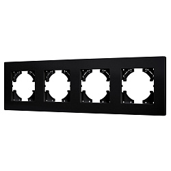 Рамка пластиковая FRM-PERIO-PL-4-BK (Arlight, -)