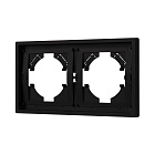 Рамка пластиковая FRM-TENDO-SFPL-2-BK (Arlight, Матовый черный) Lednikoff