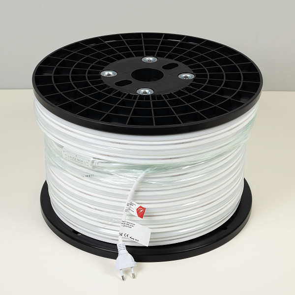 Светодиодная лента герметичная WAVE-SIDE-A120-12x25mm 230V Red (12 W/m, IP67, 50m, wire x2) (Arlight, Грибовидная форма)