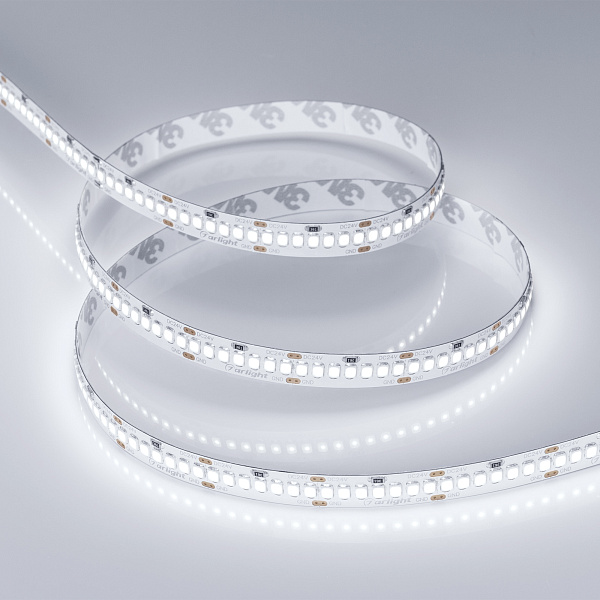 Светодиодная лента RT 2-5000 24V White5500 10mm (2835, 252 LED/m, LUX) (Arlight, 10 Вт/м, IP20) Lednikoff