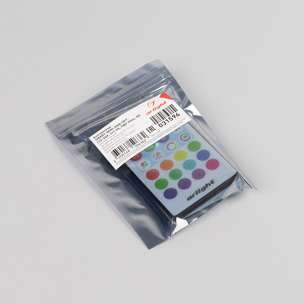 Контроллер SMART-MINI-RGB-SET (12-24V, 3x1.5A, ПДУ 24кн, IR) (Arlight, IP20 Пластик, 5 лет) Lednikoff