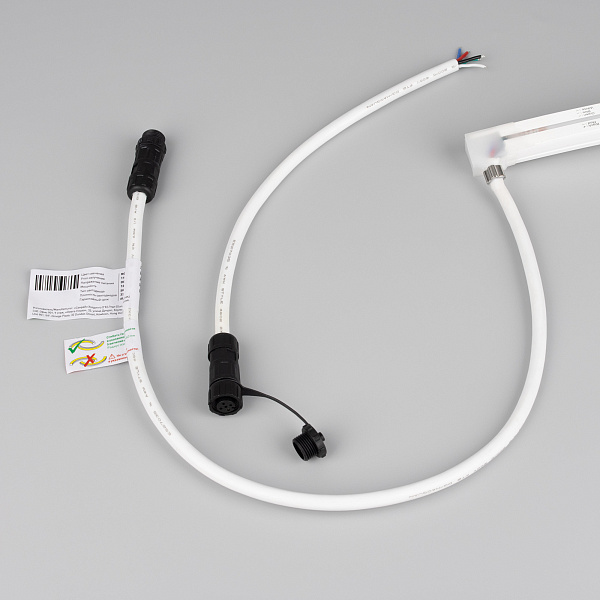 Светодиодная лента герметичная MOONLIGHT-PRO-TOP-X336-16x16mm 24V RGBW-Day (12 W/m, IP67, 10m, wire x2) (Arlight, Вывод боковой, 5 лет)