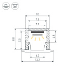 Профиль SL-MINI-10-3000 ANOD (Arlight, Алюминий) Lednikoff