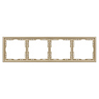 Рамка пластиковая FRM-NOBE-SFPL-4-GD (Arlight, Золотой песок) Lednikoff