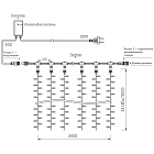 Светодиодная гирлянда ARD-CURTAIN-CLASSIC-2000x3000-CLEAR-760LED Pink (230V, 60W) (Ardecoled, IP65) Lednikoff