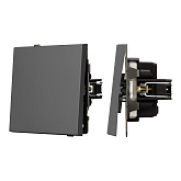 Механизм звонкового выключателя SWT-TENDO-MKR1-SFPL-GR (230V, 10A) (Arlight, Матовый графитовый)