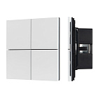 INTELLIGENT ARLIGHT Кнопочная панель KNX-304-23-IN White (BUS, Frameless) (IARL, IP20 Металл, 2 года) Lednikoff