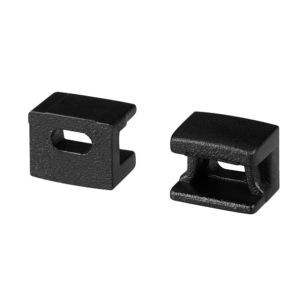 Заглушка PLINTUS-FANTOM BLACK с отверстием (Arlight, Пластик) Lednikoff