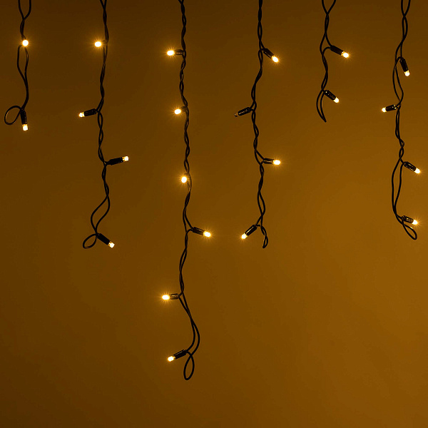 Светодиодная гирлянда ARD-EDGE-PRO-4000x600-BLACK-128LED-MILK-FLASH Warm/Warm (230V, 8W) (Ardecoled, IP65) Lednikoff