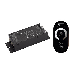 Диммер ARL-3022-OVAL-DIM Black (12-24V, 1x25A, ПДУ, RF) (Arlight, IP20 Металл, 2 года)