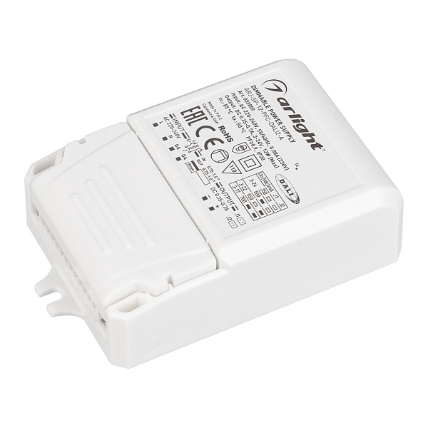 Блок питания ARJ-SP-12-PFC-DALI2-A (12W, 3-24V, 0.35-0.7A) (Arlight, IP20 Пластик, 5 лет) Lednikoff