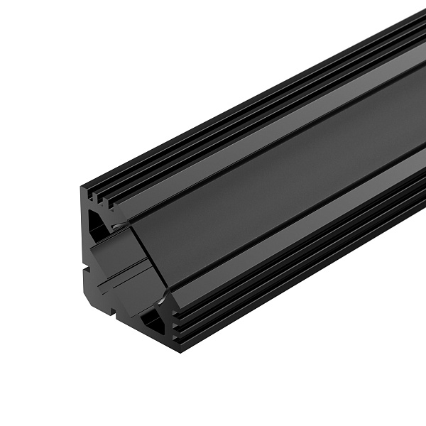 Профиль PDS45-T-2000 ANOD Black RAL9005 (Arlight, Алюминий) Lednikoff