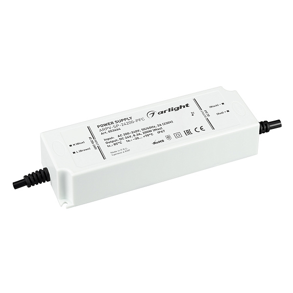 Блок питания ARPV-SP-24200-PFC (24V, 8.3A, 200W) (Arlight, IP67 Пластик, 5 лет) Lednikoff