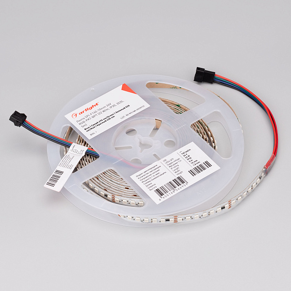Светодиодная лента SPI-F140-10mm 24V RGB-PX7-BPT (22 W/m, IP20, 3535, 5m) (Arlight, бегущий огонь) Lednikoff