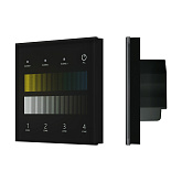 INTELLIGENT ARLIGHT Сенсорная панель SMART-DALI-301-11-4G-3SC-DT8 Черная (230V, встраиваемая, 2.4G) (IARL, IP20 Пластик, 5 лет)