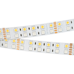 Светодиодная лента RT 2-5000 24V RGB-Day 2x2 (5060, 720 LED, LUX) (Arlight, 32 Вт/м, IP20)