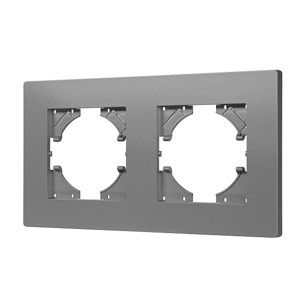 Рамка пластиковая FRM-PERIO-PL-2-GR (Arlight, -) Lednikoff