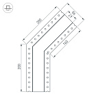 Угол SL-LINIA45-FANTOM-135 (Arlight, Металл) Lednikoff