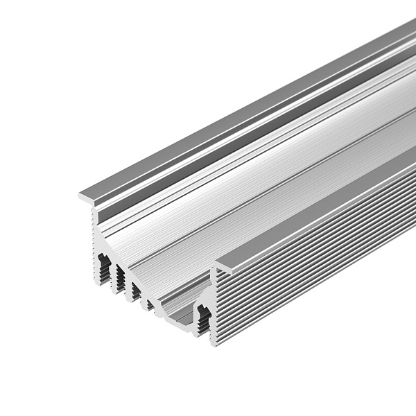 Профиль с экраном ALU-ASYMETRIC-2000 ANOD+FROST LENS (Arlight, Алюминий) Lednikoff