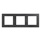 Рамка алюминиевая FRM-PRESTO-ALS-3-BK (Arlight, -) Lednikoff