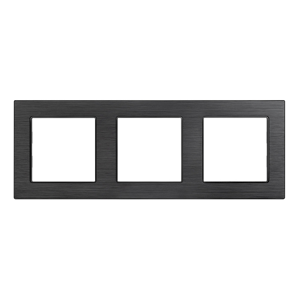 Рамка алюминиевая FRM-PRESTO-ALS-3-BK (Arlight, -) Lednikoff