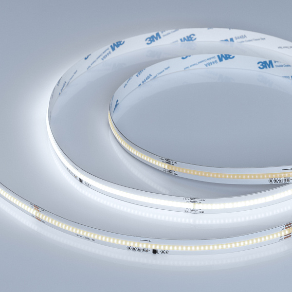 Светодиодная лента SPI-COB-X378-12mm 24V White6000-PX63-BPT (7 W/m, IP20, 5m) (Arlight, бегущий огонь) Lednikoff
