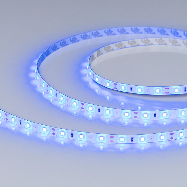 Светодиодная лента герметичная RTW-SE-A60-8mm 12V Blue (4.8 W/m, IP65, 2835, 5m) (Arlight, 4.8 Вт/м, IP65) Lednikoff