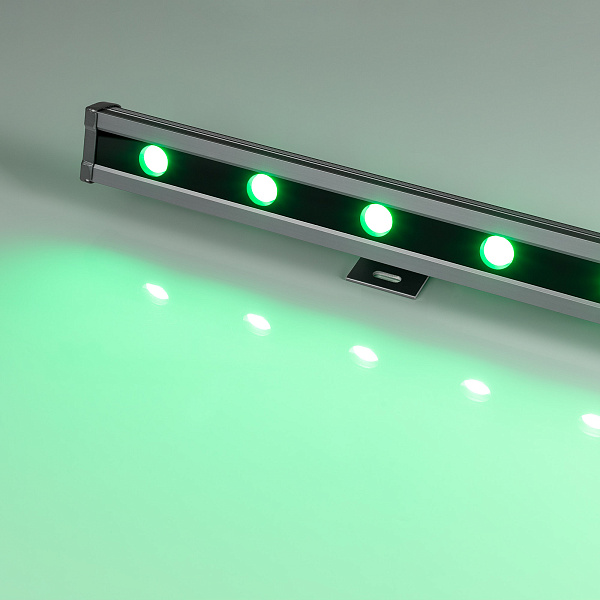 Светодиодный прожектор AR-LINE-1000L-48W-24V RGB-Warm3000 (Grey, 15x45 deg, DMX512) (Arlight, Закрытый) Lednikoff