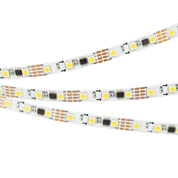 Светодиодная лента SPI-5000-5060-60 12V Cx3 Warm3000-Auto (10mm, 13.2W, IP20) (Arlight, Открытый, IP20) Lednikoff
