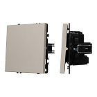 Механизм выключателя одноклавишный перекрёстный SWT-NOBE-MKX1-SFPL-CA (230V, 10A) (Arlight, Кашемир) Lednikoff