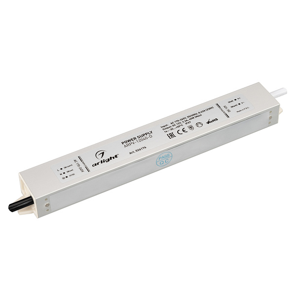 Блок питания ARPV-12040-D (12V, 3.3A, 40W) (Arlight, IP67 Металл, 3 года) Lednikoff
