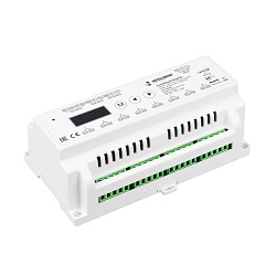 INTELLIGENT ARLIGHT Релейный модуль SMART-SWITCH-708-82-D2-DIN (230V, 8x10A, DALI, DMX512) (IARL, IP20 Пластик, 5 лет)