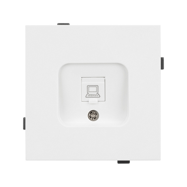 Механизм компьютерной розетки SCT-TENDO-MPC1-PL-WH (RJ-45, CAT6) (Arlight, Белый) Lednikoff