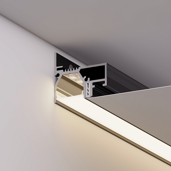 Профиль STRETCH-20-WALL-D-SIDE-2000 BLACK (Arlight, Алюминий) Lednikoff