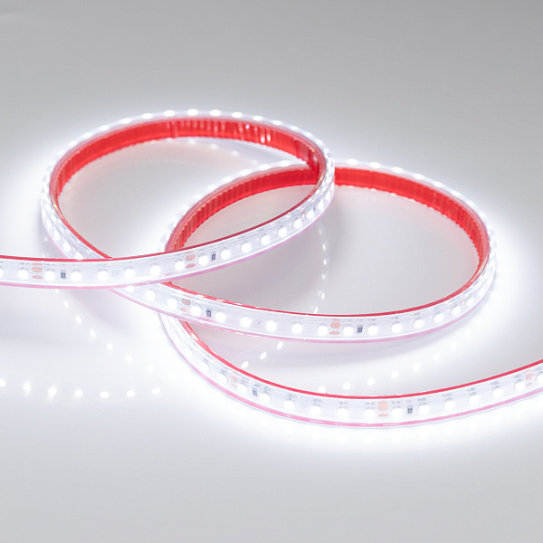 Светодиодная лента RTW 2-5000PS 24V White6000 2x (3528, 600 LED, LUX) (Arlight, 9.6 Вт/м, IP67) Lednikoff