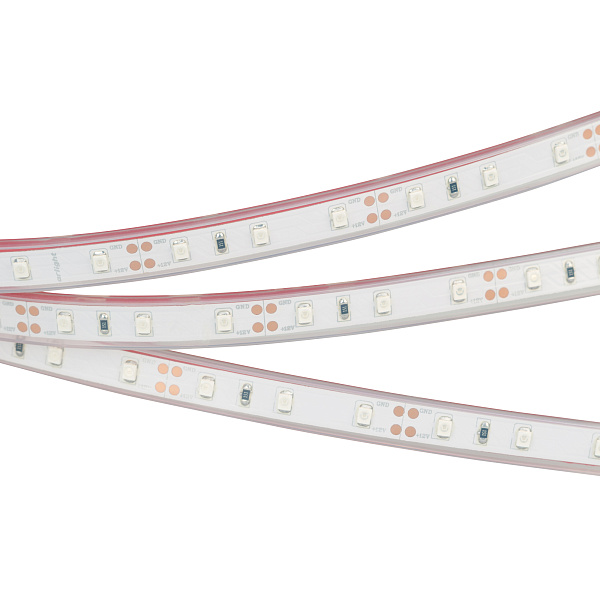 Светодиодная лента RTW 2-5000P 12V Blue (3528, 300 LED, LUX) (Arlight, 4.8 Вт/м, IP66) Lednikoff