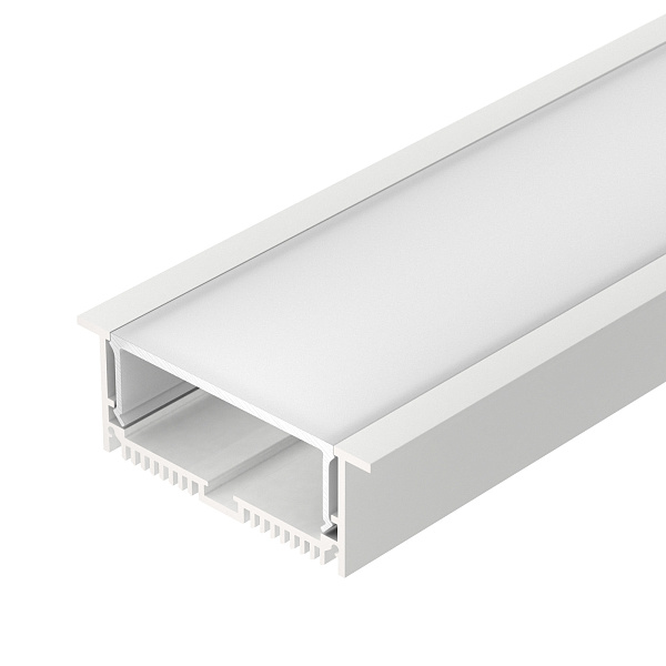 Профиль с экраном SL-LINIA88-F-2500 WHITE+OPAL (Arlight, Алюминий) Lednikoff