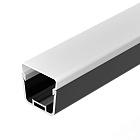 Профиль с экраном LINE-D-3734-2000 TETRA BLACK+OPAL (Arlight, Алюминий) Lednikoff