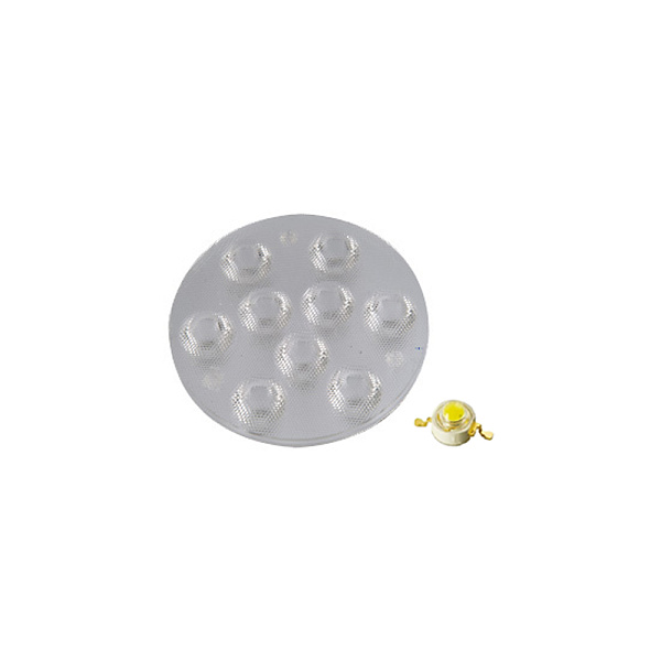 Блок линз 9B45DF (45°, 9X Emitter) (Turlens, -) Lednikoff