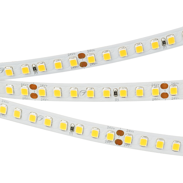 Светодиодная лента RT-A160-8mm 24V Day4000 (12 W/m, IP20, 2835, 50m) (Arlight, высок.эфф.150 лм/Вт) Lednikoff