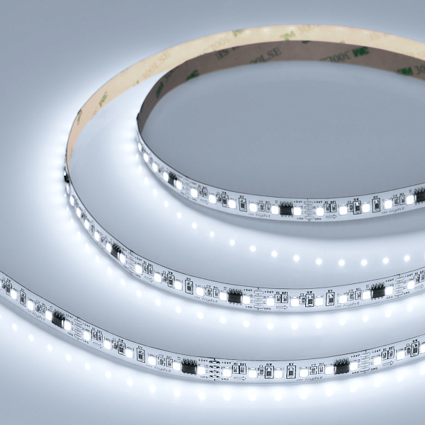 Светодиодная лента SPI-A120-10mm 24V White6000-PX6-BPT (11 W/m, IP20, 2835, 5m) (Arlight, бегущий огонь) Lednikoff