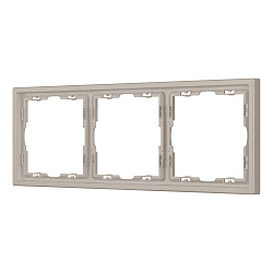 Рамка пластиковая FRM-NOBE-SFPL-3-CA (Arlight, Кашемир)