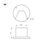 Светильник LT-TIE-R120-3W Warm3000 (WH, 75x30 deg, 230V) (Arlight, IP65 Бетон, 3 года) Lednikoff