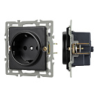 Механизм электрической розетки SCT-GP-MEU-PL-BK (250V, 16A) (Arlight, -) Lednikoff