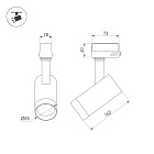 Светильник LGD-CALIPSO-4TR-R85-20W Day4000-MIX (WH, 38 deg, 230V, TRIAC) (Arlight, IP20 Металл, 5 лет)
