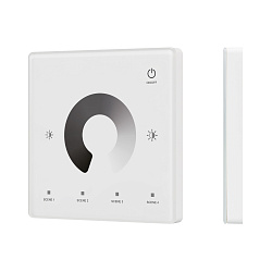 INTELLIGENT ARLIGHT Сенсорная панель SMART-RF-801-11-1G-4SC-DIM белый (3V, 2.4G) накладная (IARL, IP20 Пластик, 5 лет)